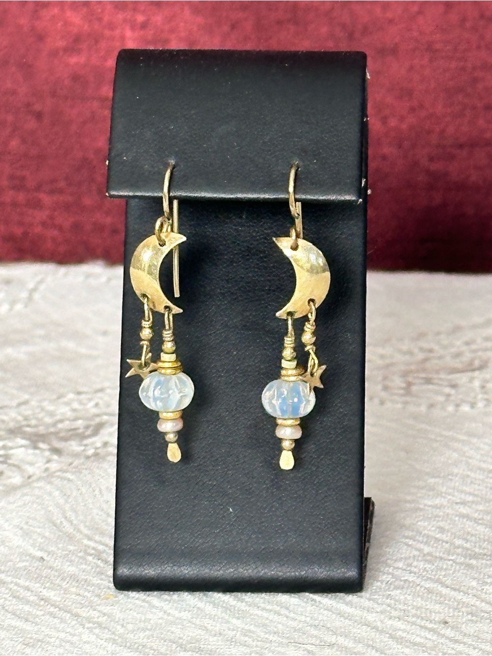 Celestial Moon & Star Dangle Earrings 🌙✨ Fairy Witch Boho